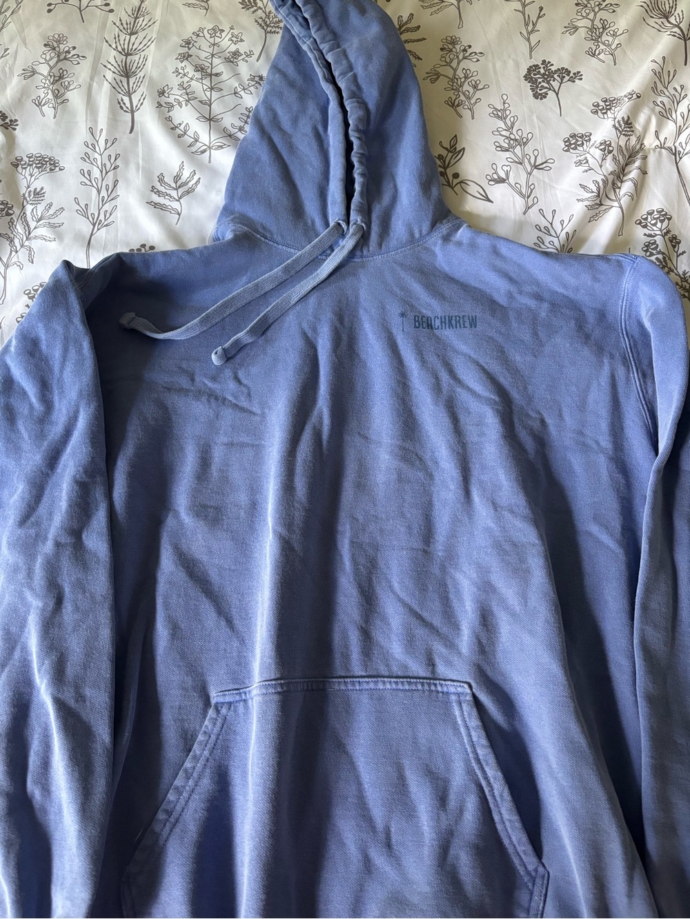 Bench Blue Pullover Hoodie with Subtle Logo
